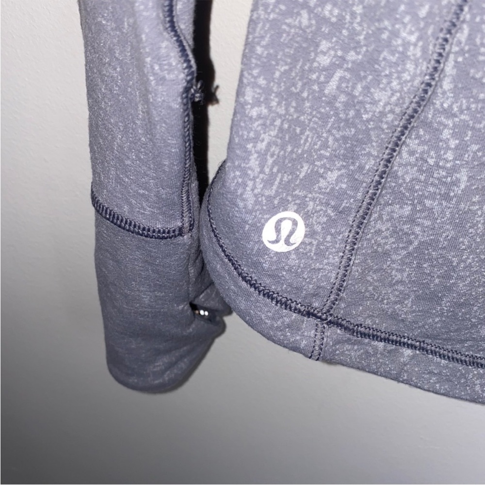Lululemon Outrun Long Sleeve Running Luon Suited Arctic Jacquard Top 4 - Picture 4 of 7